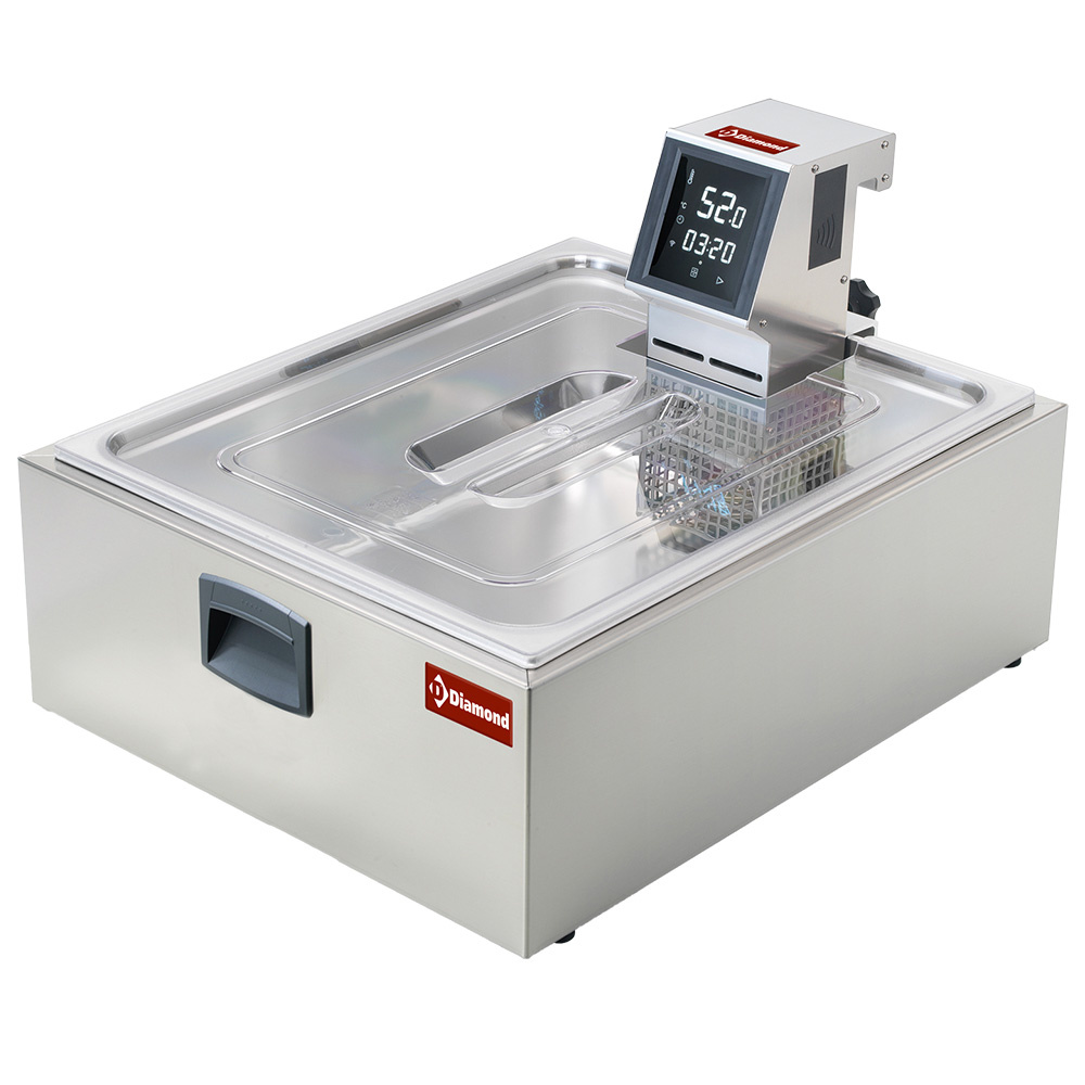 Diamond Sous-Vide Set | VACUUM COOKING PLUS | 2/1 GN | 50L | 24°C/99°C | NFC + Touchscreen | 2kW | 230V | 565x685x230/330mm