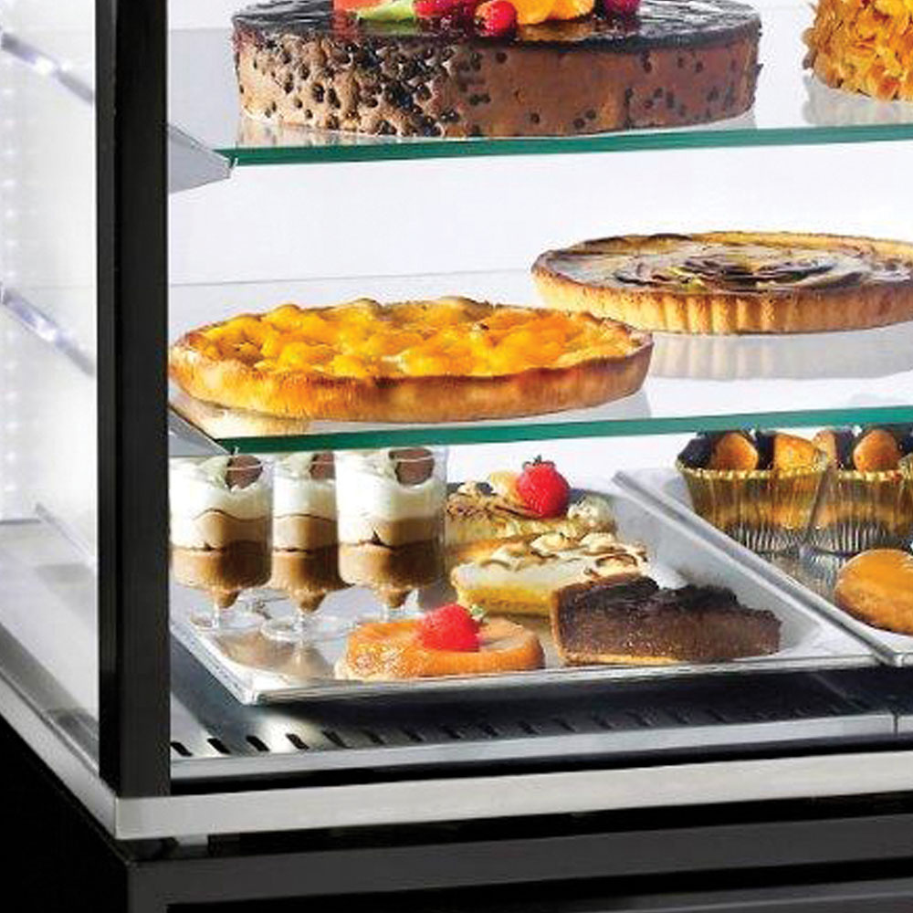 Diamond Vriesvitrine | 480L | Wit | -5°c/-20°c | Geventileerd | 6 Niveaus | Wielen | 800x630x1850mm - Afbeelding 2