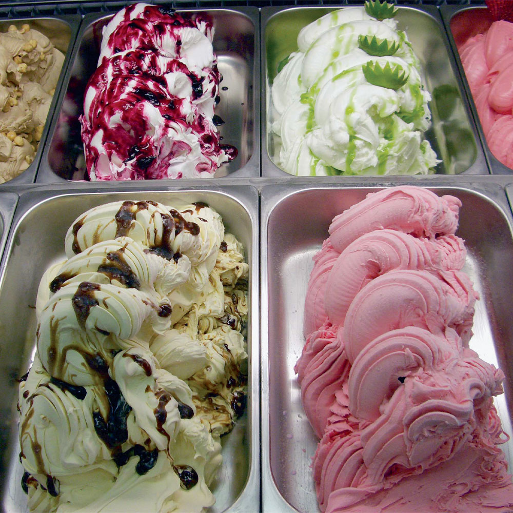 Diamond Schepijsvitrine | GEL | Wit | 4x 6.5L | Statisch | 1255x525x360mm