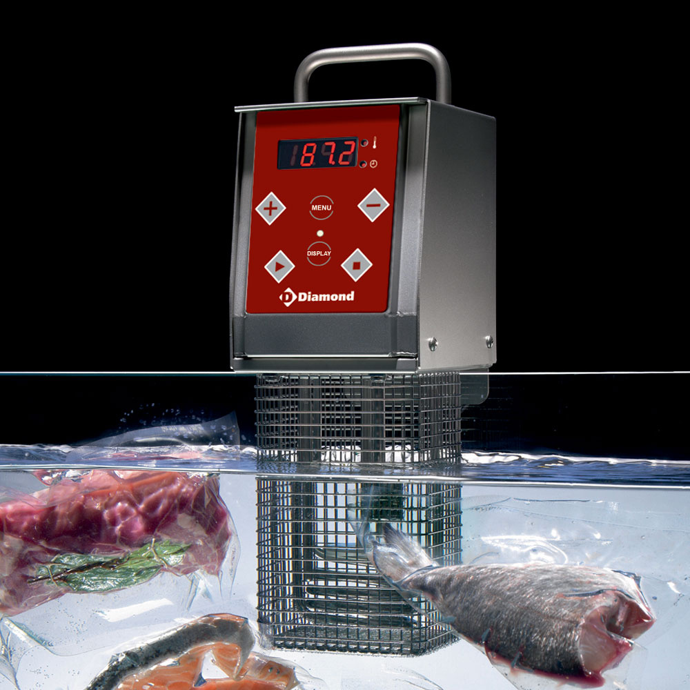 Diamond Sous-Vide Set | VACUUM COOKING PLUS | 2/1 GN | 50L | 24°C/99°C | NFC + Touchscreen | 2kW | 230V | 565x685x230/330mm - Afbeelding 2