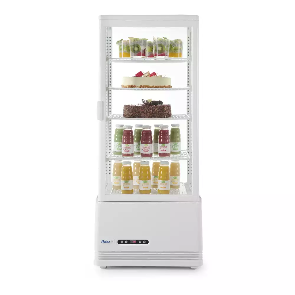 Arktic Koelvitrine | 98L | Wit | +2°C/+6°C | 5 Niveaus | 452x406x1116mm