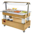 Diamond Gekoeld Buffet | Hout/RVS | 4x 1/1 GN | +2°c/+10°c | Statisch | 1440x950x1370mm