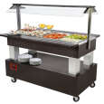 Diamond Gekoeld Buffet | Hout/RVS | 4x 1/1 GN | +2°c/+10°c | Statisch | 1440x950x1370mm