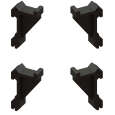 Clips (kit 4 Stuks) Steunroosters
