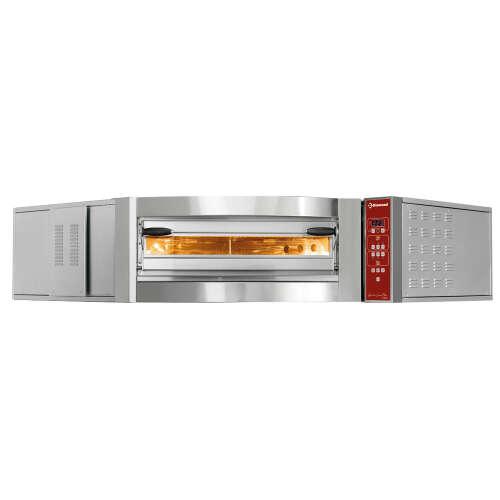 Elektrische Pizza Oven Hoekmodel – 1 Kamer Voor 8 Pizza’s Ø350 Mm | 230v | 1445x1639x430mm