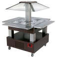 Diamond Gekoeld Buffet | Hout/RVS | 4x 1/1 GN | +2°c/+10°c | Statisch | 435x1435x1540mm