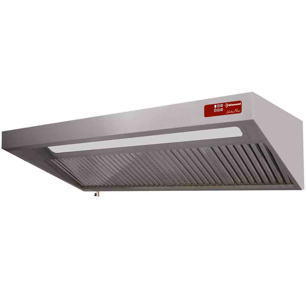 Diamond Afzuigkap | Compleet + Motor | 8/9T-2500 M3/h 120 Pa | 2500x950x460mm