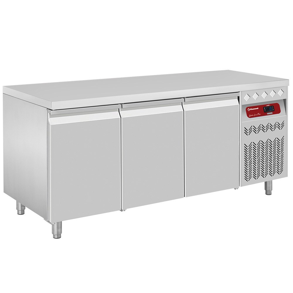 Diamond Koelwerkbank | 405L | 3 Deuren | -2°C/+8°C | Statisch/Geventileerd | 1795x700x866/960mm