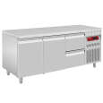 Diamond Koelwerkbank | 405L | 2 Deuren + 2 Laden 1/1 GN | -2°C/+8°C | Geventileerd | 0.25kW | 1795x700x866/960mm