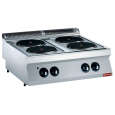Diamond Kookfornuis | Elektrisch | Met 4 Ronde Platen Top | 400v | 800x700x250/320mm