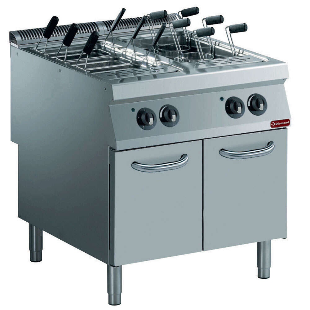 Diamond Pastakoker 2 Kuipen | GN 1/1 Op Meubel | 400v | 800x900x850/920mm