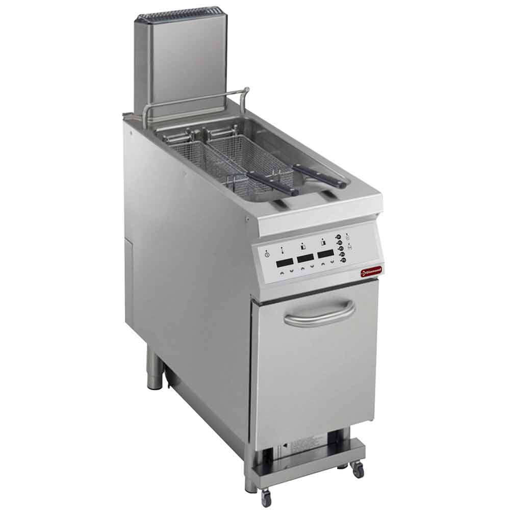 Diamond Maxima 900 | Friteuse | Elektrisch | 23L | 400v | Aftapkraan | Digitaal | 400x900x850/920mm