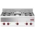 Diamond Fornuis | PRO 600 | Tafelmodel | Elektrisch | 5 Kookpunten | 10kW | 230V-3F | 900x600x280/400mm