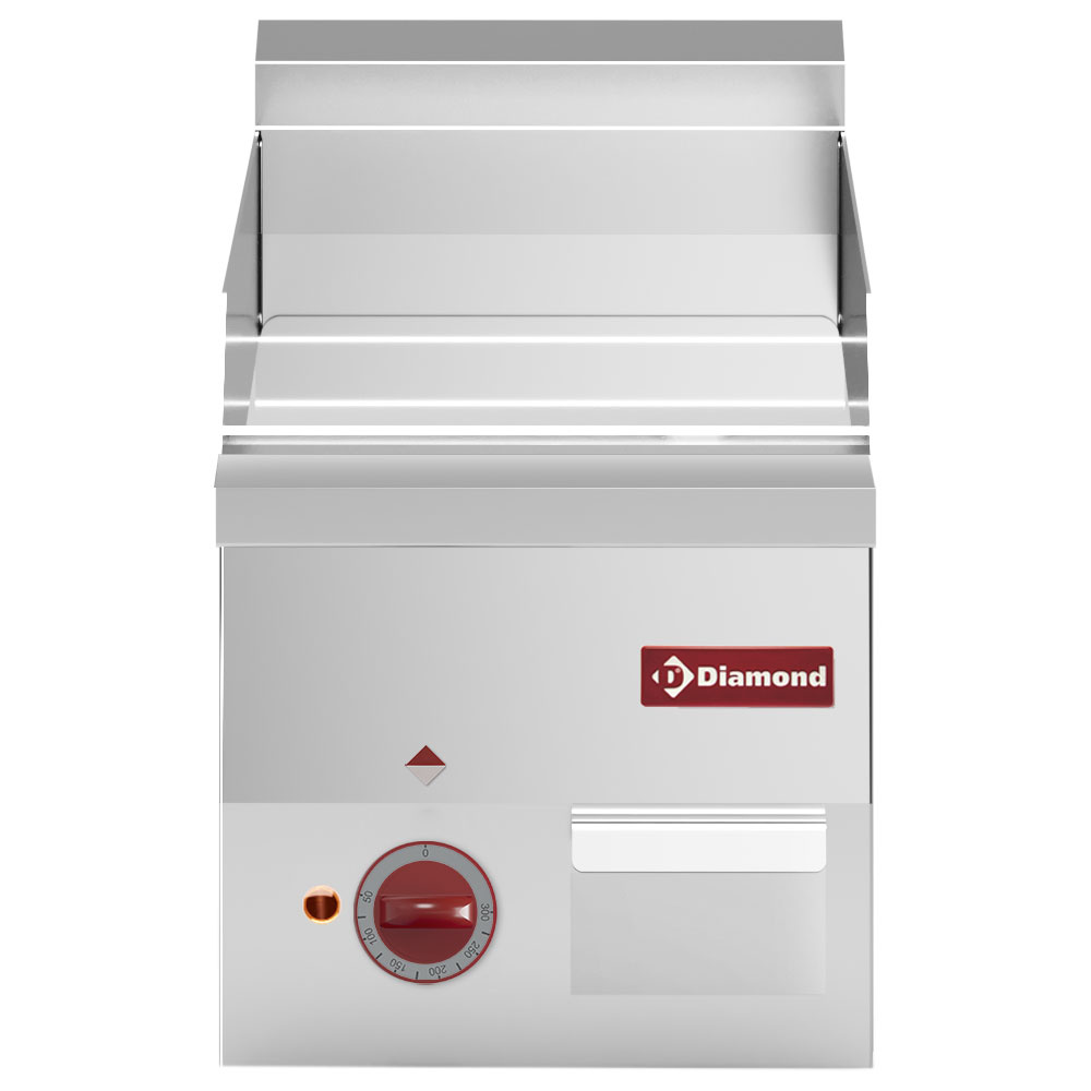 Diamond Bakplaat | PRO 600 | Elektrisch | Chroom Oppervlak | 3kW | 230V | 300x600x280/400mm