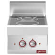 Diamond Glaskeramisch Fornuis | ALPHA 650 | Tafelmodel | Elektrisch Infrarood | 2 Kookpunten | 4.6kW | 400V | 400x650x280/380mm
