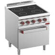 Diamond Fornuis | Vitrokeramisch | 4 Zones | Met Elektrische Oven | GN 2/1