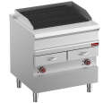 Diamond Stoomgrill | OPTIMA 700 | Elektrisch | Gietijzer Oppervlak | Uitneembare Waterlades | 12kW | 400V | 800x700x850/920mm
