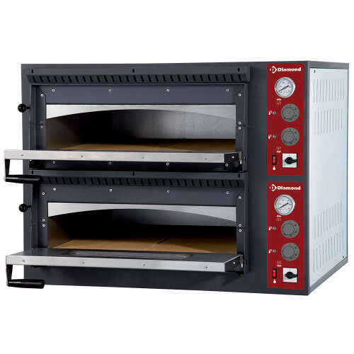 Elektrische Pizza Oven - 6+6 Ø33cm | 400v | 990x1270x680mm