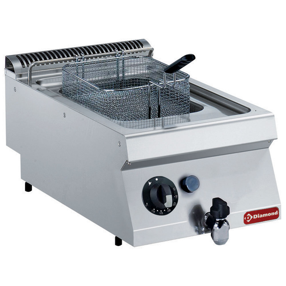 Diamond Maxima 700 | Friteuse | Gas | 7L | 120°c/190°c | Aftapkraan | 400x700x250/320mm