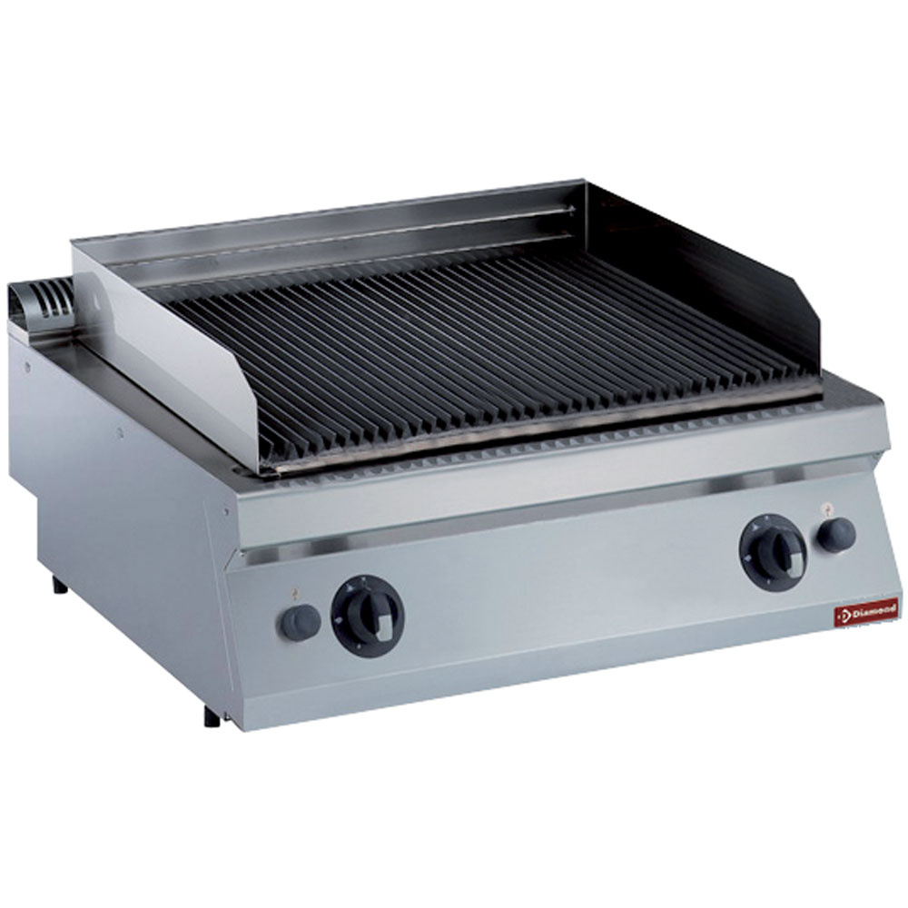 Diamond Lavasteengrill | Gas | Rooster In Gietijzer | 800x700(730)x250/320mm