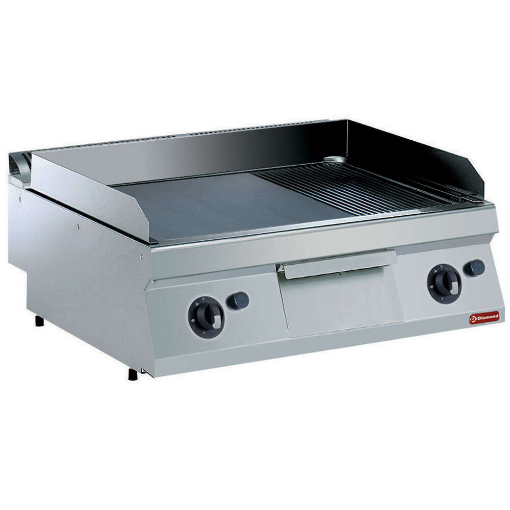 Diamond Bakplaat/grillplaat Verchroomd Top | 730x540mm | 800x700x250/320mm