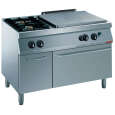 Diamond Gasfornuis | 2 Branders + 1 Doorkookplaat | Met Gasoven + Neutrale Kast