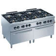 Diamond Gasfornuis | 8 Branders + 2 Gas Ovens | 1600x900x850/920mm