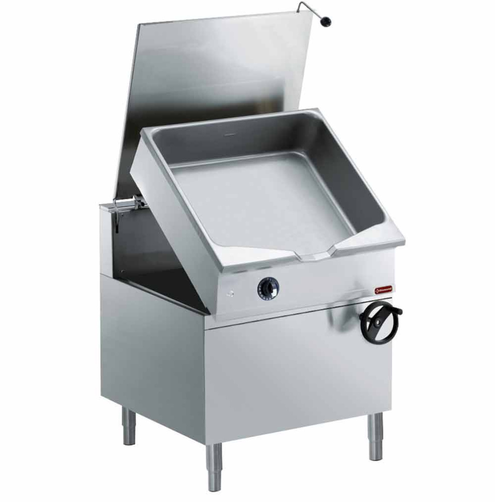 Autom. Kantelbare Gasbraadpan, "duomat" Kuip 100 Liter, Op Meubel