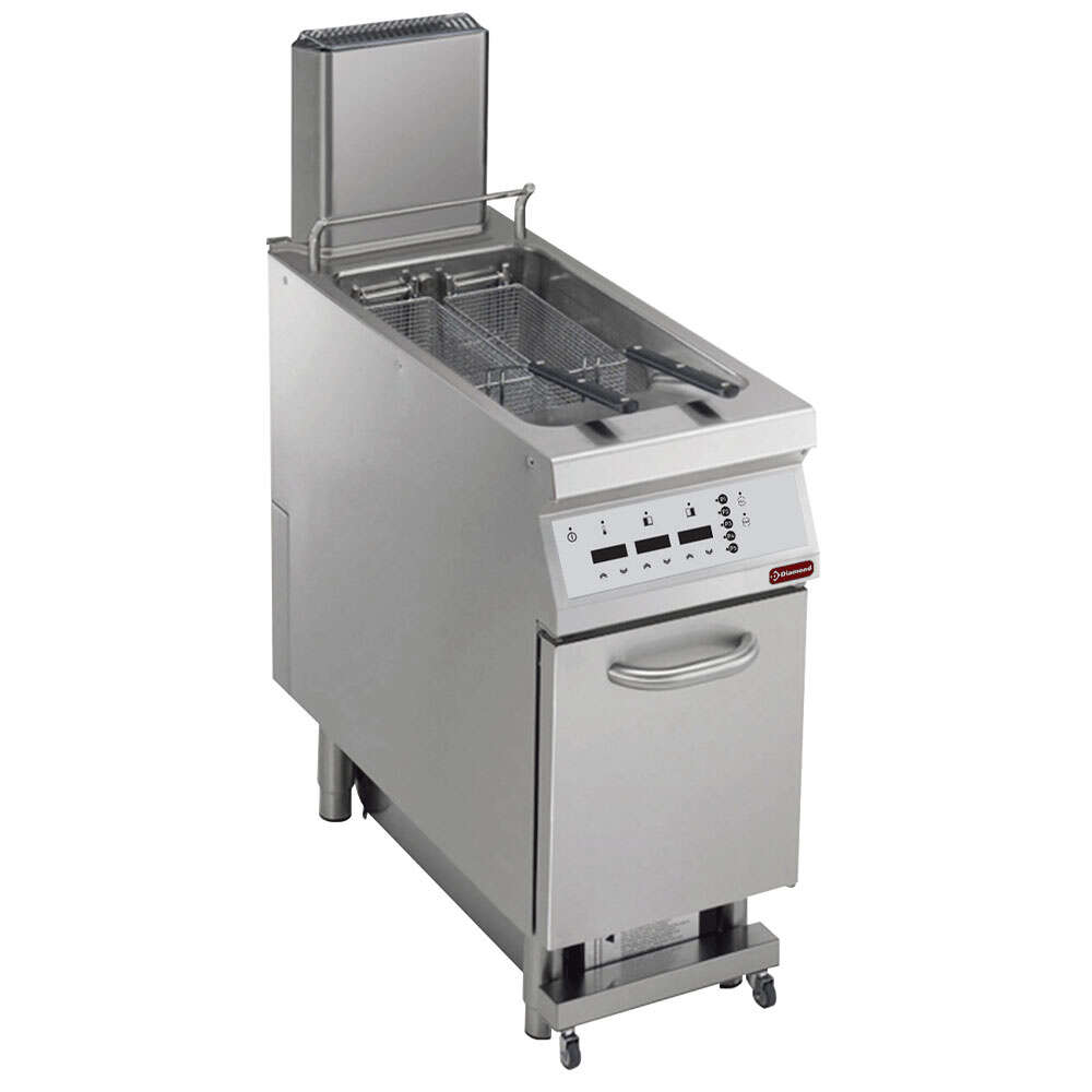 Diamond Friteuse | MAXIMA 900+ | Gas | 23L | 120°C/190°C | 26kW | Elektrische Ontsteking | Aftapkraan | Digitaal | Automatische Filtering | 400x900x851/1200mm