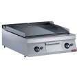 Diamond Gas Bakplaat Maxima 900 | 2/3 Vlak & 1/3 Geribd | 2 Zones | RVS | 800x900x320mm