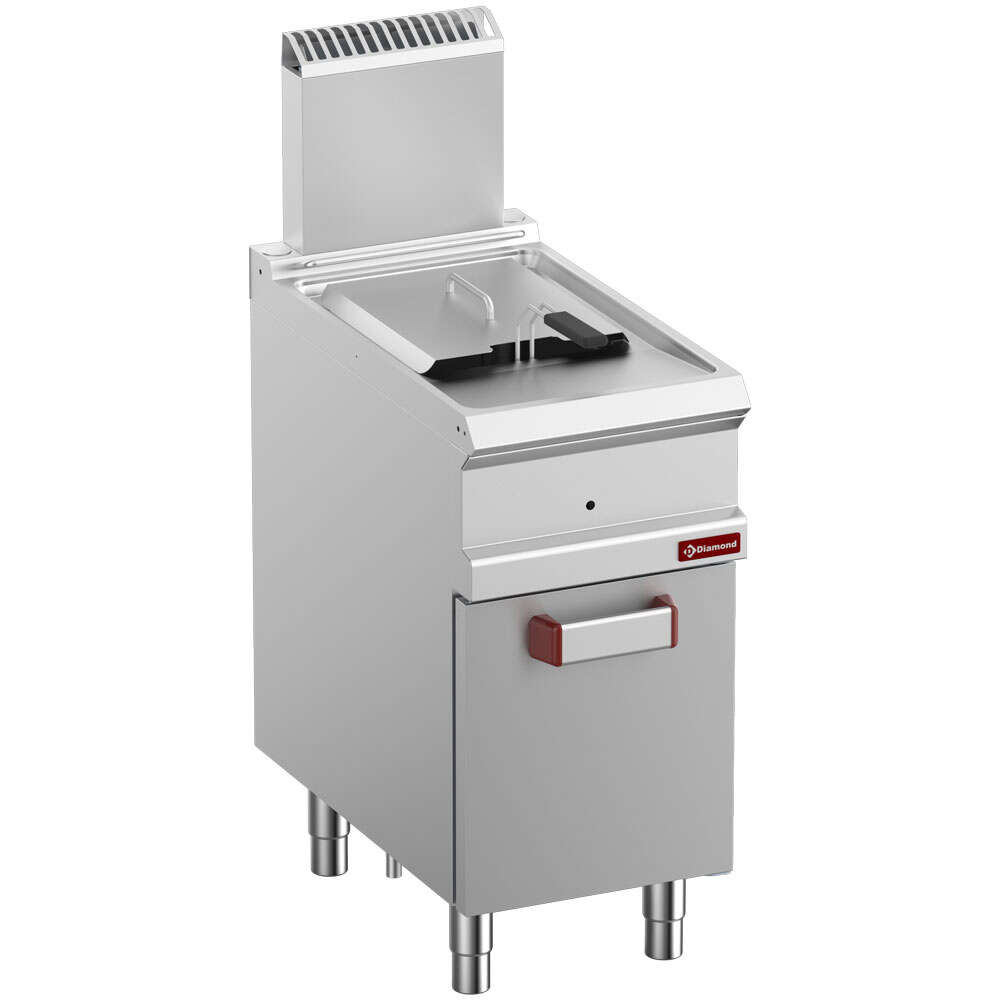 Diamond Friteuse | OPTIMA 700 | Gas | 14L | 90°C/190°C | 12.5kW | Piëzo Ontsteking | Aftapkraan | 400x700x850/1180mm