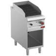Diamond Lavasteengrill | Gas | 2-zijdig Gietijzeren Rooster | Open Kast | 400x900x850/920mm