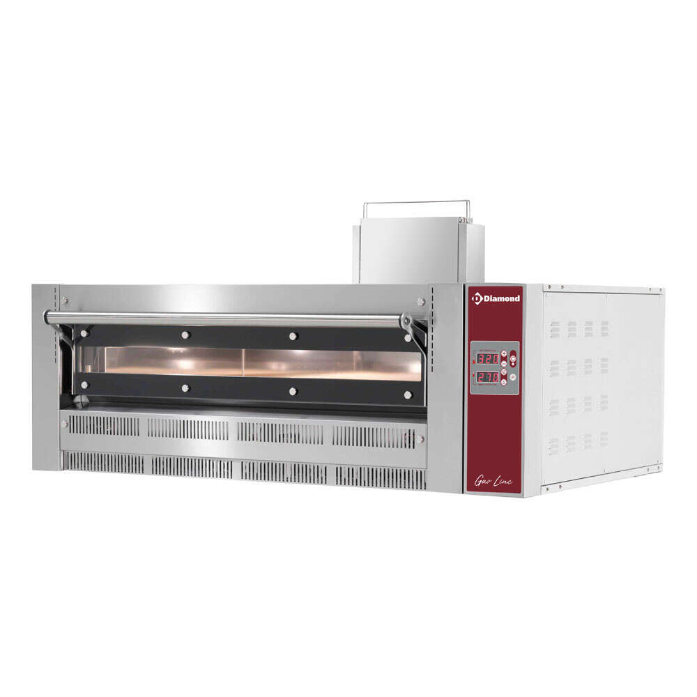 Pizza Oven | Gas | 6x Ø350mm | Stapelbaar | 1230x1480x760mm