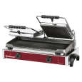 Elektrische Panini Grill Dubbel, Geribde Platen