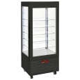 Diamond Vriesvitrine | 480L | Zwart | -5°c/-20°c | Geventileerd | 6 Niveaus | Wielen | 800x630x1850mm