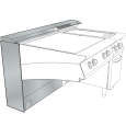 Muursteun "cantilever" 2800 Mm