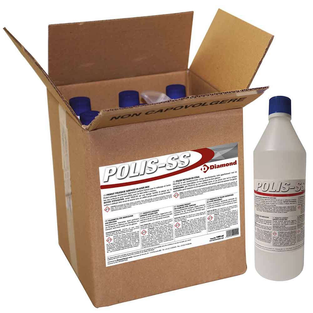 Polijstproduct oppervlakte in roestvrij staal 4 FL. x 1 KG