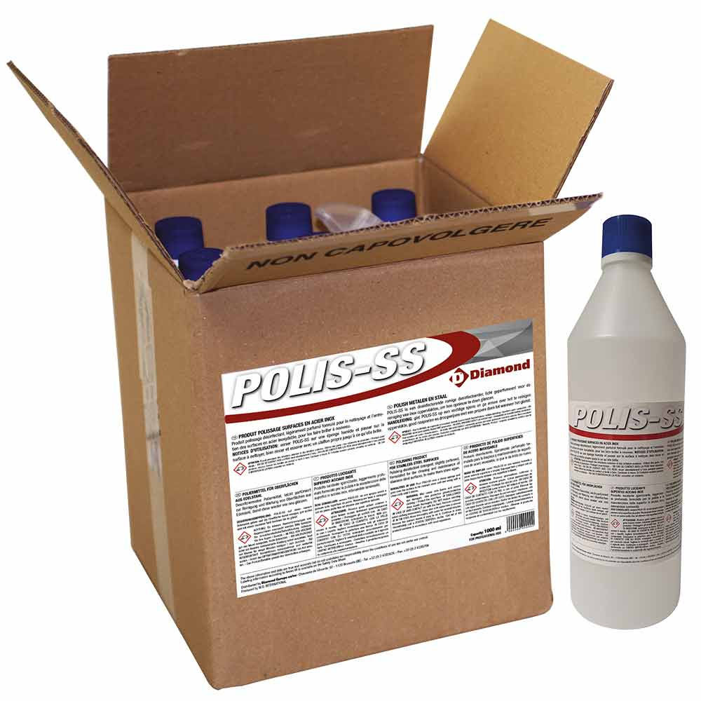 Polijstproduct oppervlakte in roestvrij staal 4 FL. x 1 KG