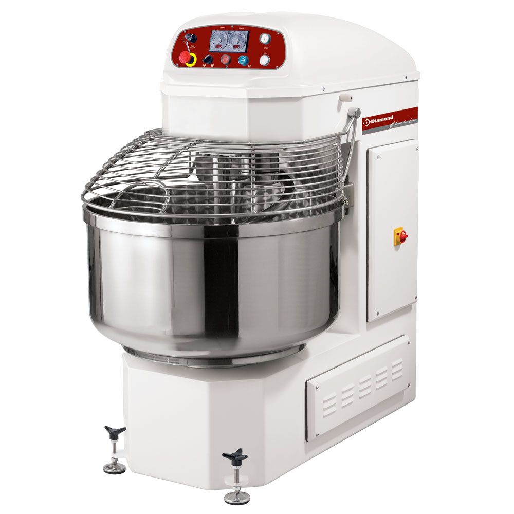Diamond Bakkerstrog | Met Spiraal | 200kg | 2 Snelheden + 2 Timers | 2 Motoren | 400v