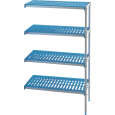 Hoekrek In Geanodiseerd Aluminium GN 4 Niveau's "modular Rack