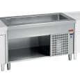 Element Met Gekoelde Kuip Op Open Kast 3x GN 1/1