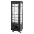 Diamond Vriesvitrine | 360L | Zwart | -5°c/-18°c | Statisch | 600x630x1850mm