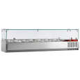 Diamond Opzetkoelvitrine | 7x 1/4 GN | 1600x340x225/435mm