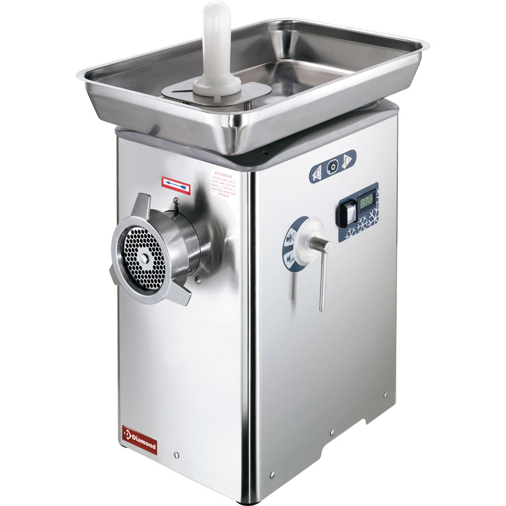 Diamond Gekoelde Vleesmolen N°32 | Cap. 650kg/u | RVS | 355x500x690mm