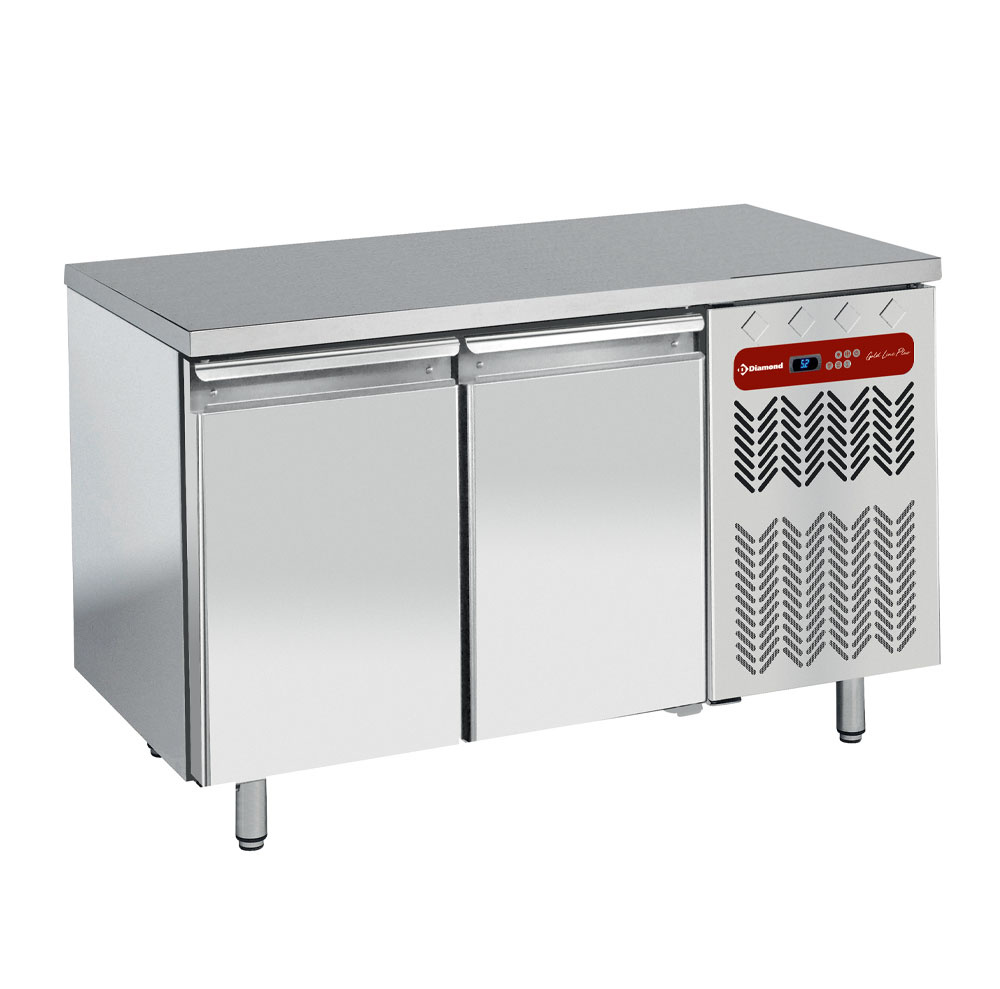 Diamond Koelwerkbank | Energiezuinig | 260L | 2 Deuren 1/1 GN | -2°C/+8°C | Geforceerd | 1355x700x880/900mm