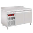 Diamond Koelwerkbank | GASTRO LINE | Energiezuinig | 260L | 2 Deuren 1/1 GN | -2°C/+8°C | Geforceerd | Achter Rand | 1355x700x880/985mm