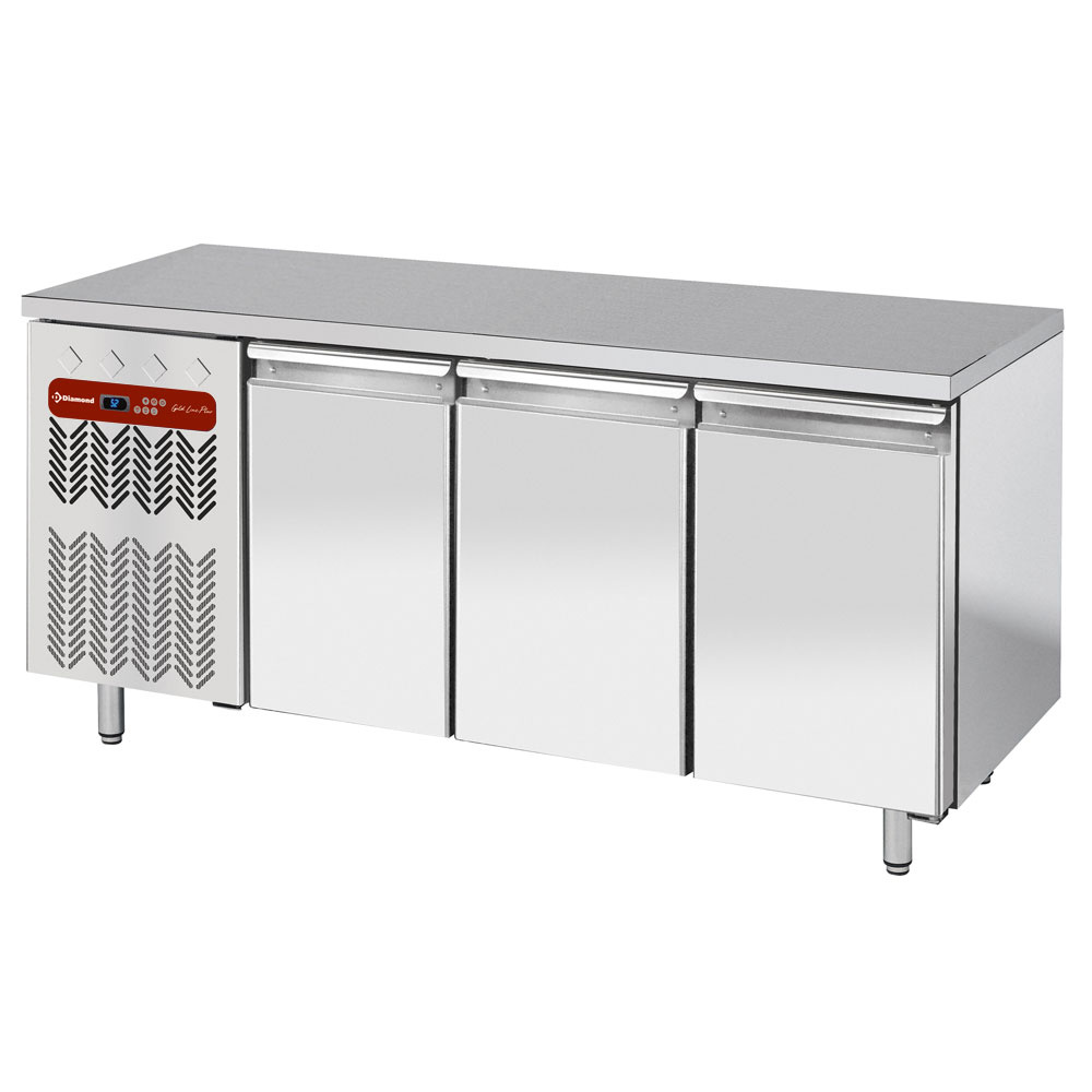 Diamond Koelwerkbank | Energiezuinig | 405L | 3 Deuren 1/1 GN | -2°C/+8°C | Geforceerd | 0.36kW | 1805x700x880/900mm