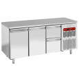 Diamond Koelwerkbank | Energiezuinig | 405L | 2 Deuren + 2 Laden 1/1 GN | -2°C/+8°C | Geforceerd | 0.36kW | 1805x700x880/900mm