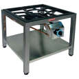 Diamond Gasbrander | Paella | Onderstel | Ø250mm | 10kw | 600x600x550mm