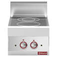 Diamond Glaskeramisch Fornuis | ALPHA 650 | Tafelmodel | Elektrisch Infrarood | 2 Kookpunten | 4.6kW | 230V-3F | 400x650x280/380mm
